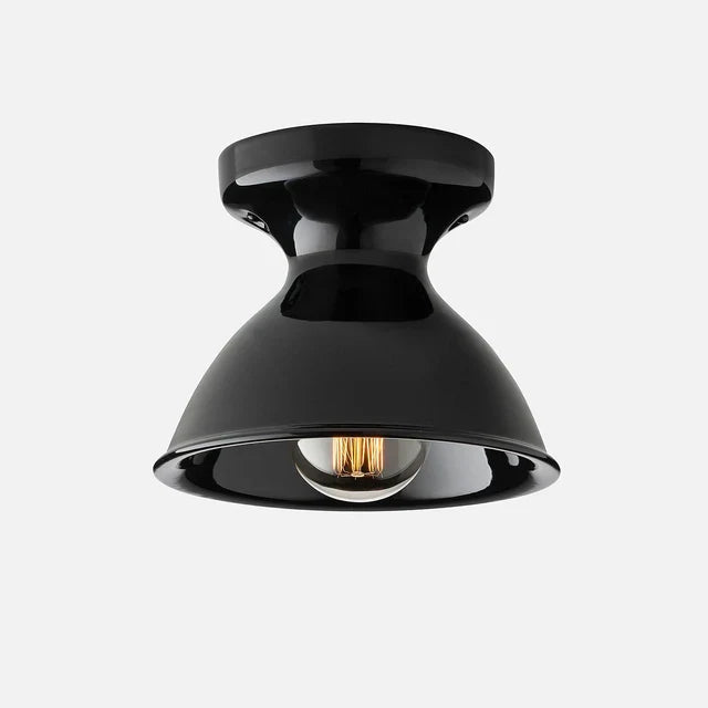 Jenna Ceramic Ceiling Light, Modern Colorful Flush Mount Single-Light Fixture