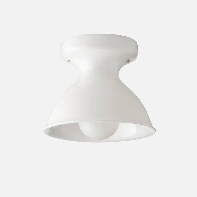 Jenna Ceramic Ceiling Light, Modern Colorful Flush Mount Single-Light Fixture