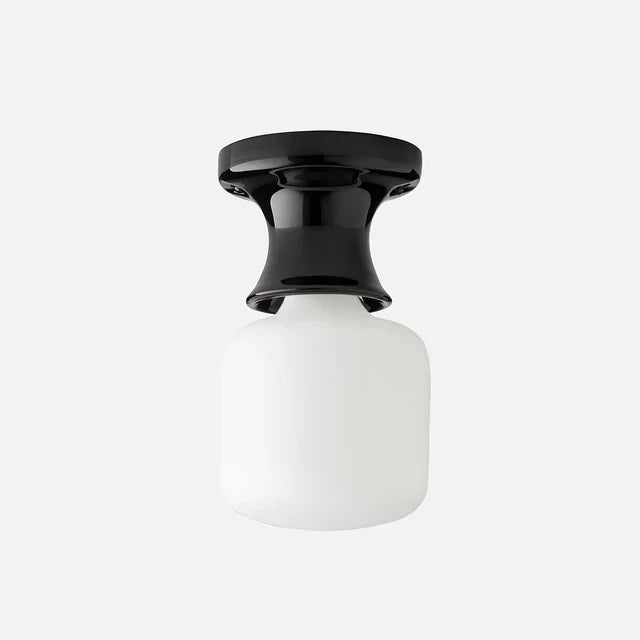 Jenna Ceramic Ceiling Light, Modern Colorful Flush Mount Single-Light Fixture