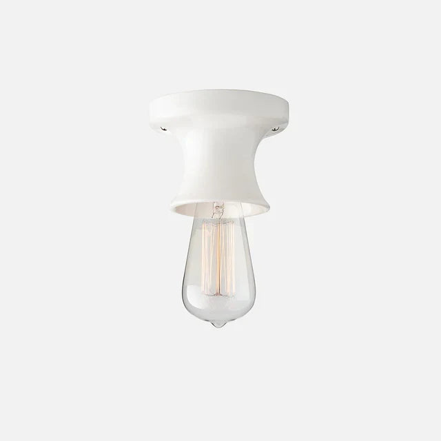 Jenna Ceramic Ceiling Light, Modern Colorful Flush Mount Single-Light Fixture