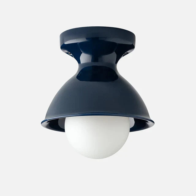 Jenna Ceramic Ceiling Light, Modern Colorful Flush Mount Single-Light Fixture